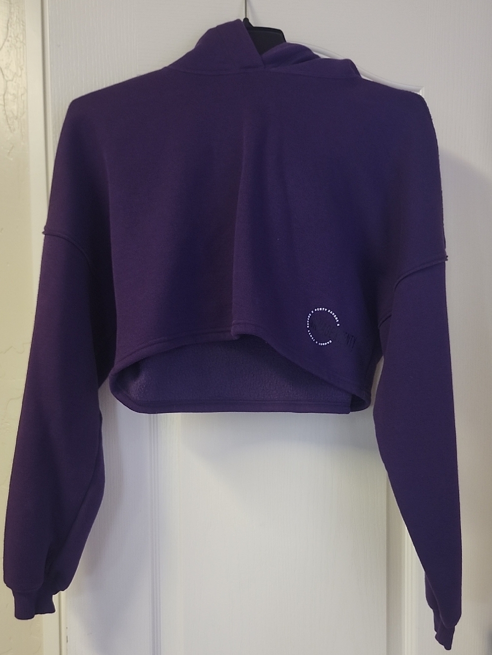 Savage X Fenty Cropped Purple Hoodie